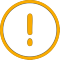 Exclamation mark inside a circle